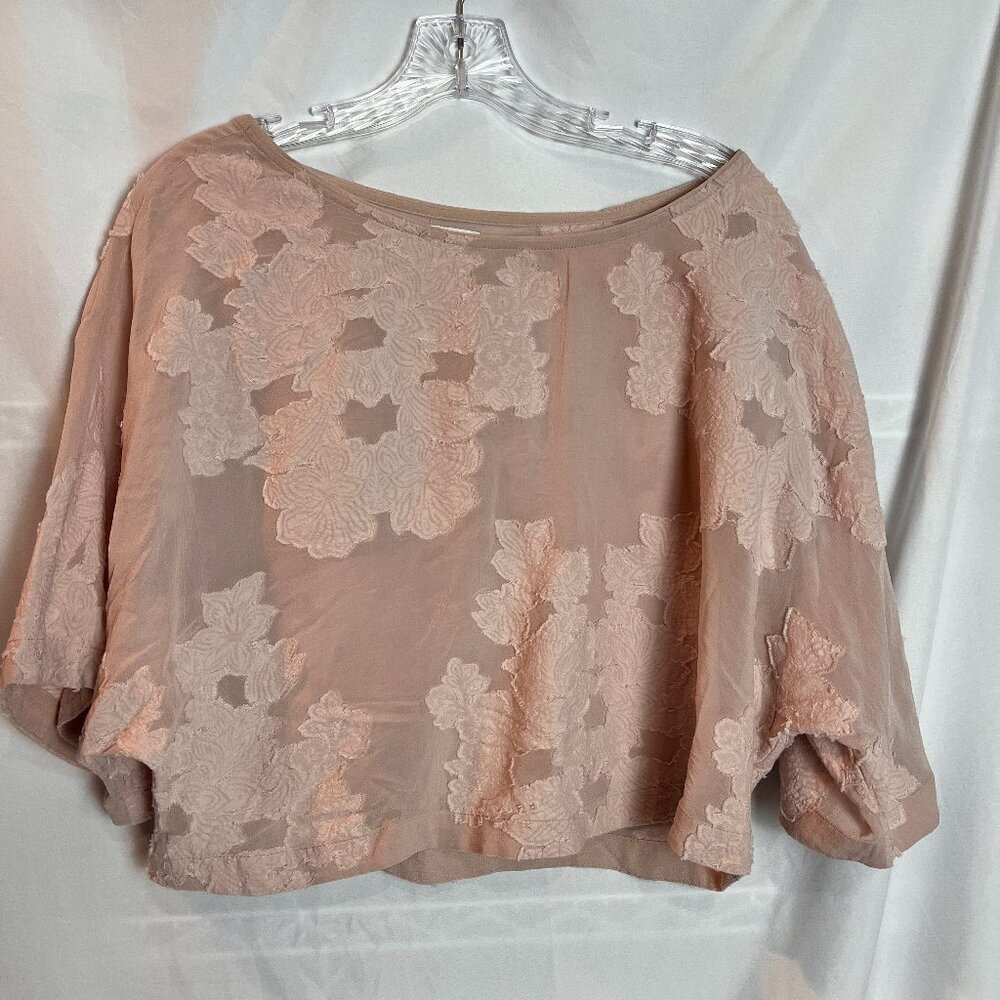 Women's Dusty Pink Wilfred Cropped Popover top Size S